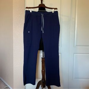 Figs Dark Blue Pull On Scrub Pants Size Large